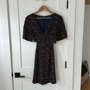 Madewell Floral Tie Dress